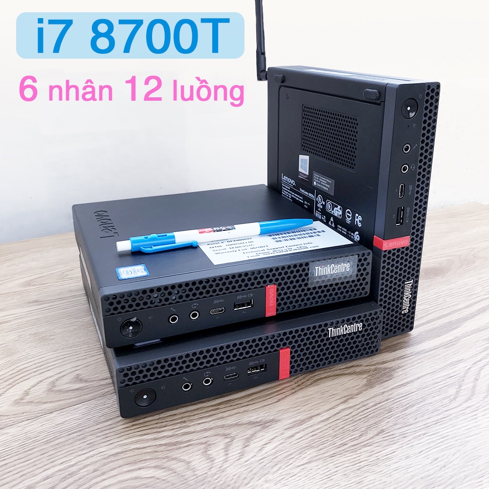 Mini PC Lenovo ThinkCentre M720q/M920q hỗ trợ card màn hình rời i7 8700T Win11 bản quyền