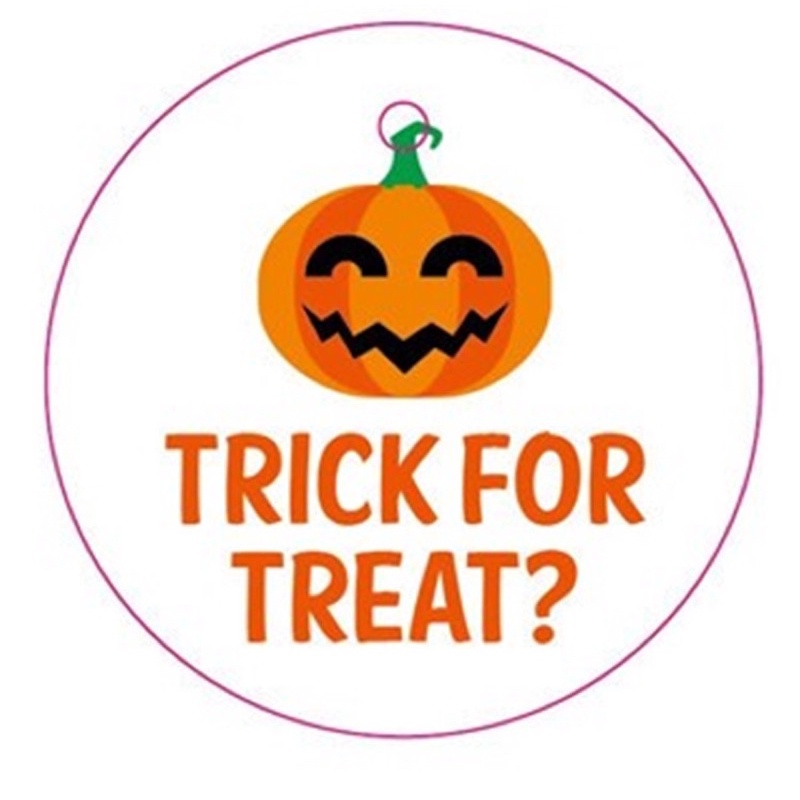 Set 7 tag gắn túi bánh, hộp bánh trang trí halloween