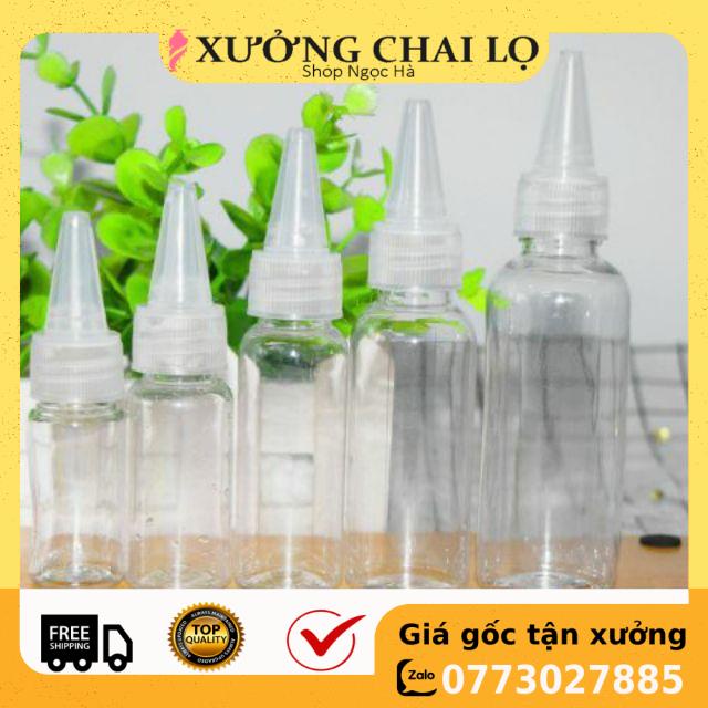 Chai Chiết Mĩ Phẩm ❤ GIÁ RẺ NHẤT ❤ [20ml,30ml] Chai nhựa pet nút nhọn chiết mỹ phẩm, phụ kiện du lịch