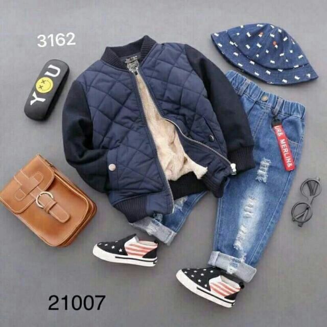 Áo bomber cho con