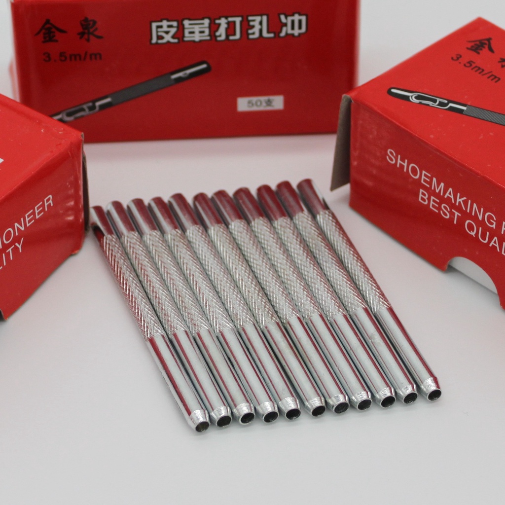 Da Đấm Móng Tay Đấm Đai Thiết Bị Đấm Đai Đấm Kim Thắt Lưng Đấm Dụng Cụ Lỗ Tròn 3.5-4mm