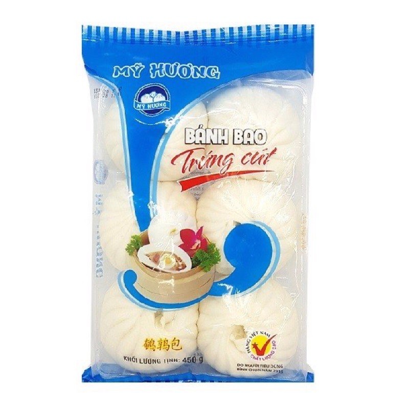 Bánh bao thịt heo/ trứng cút/ bí đỏ/ 2 màu/trắng