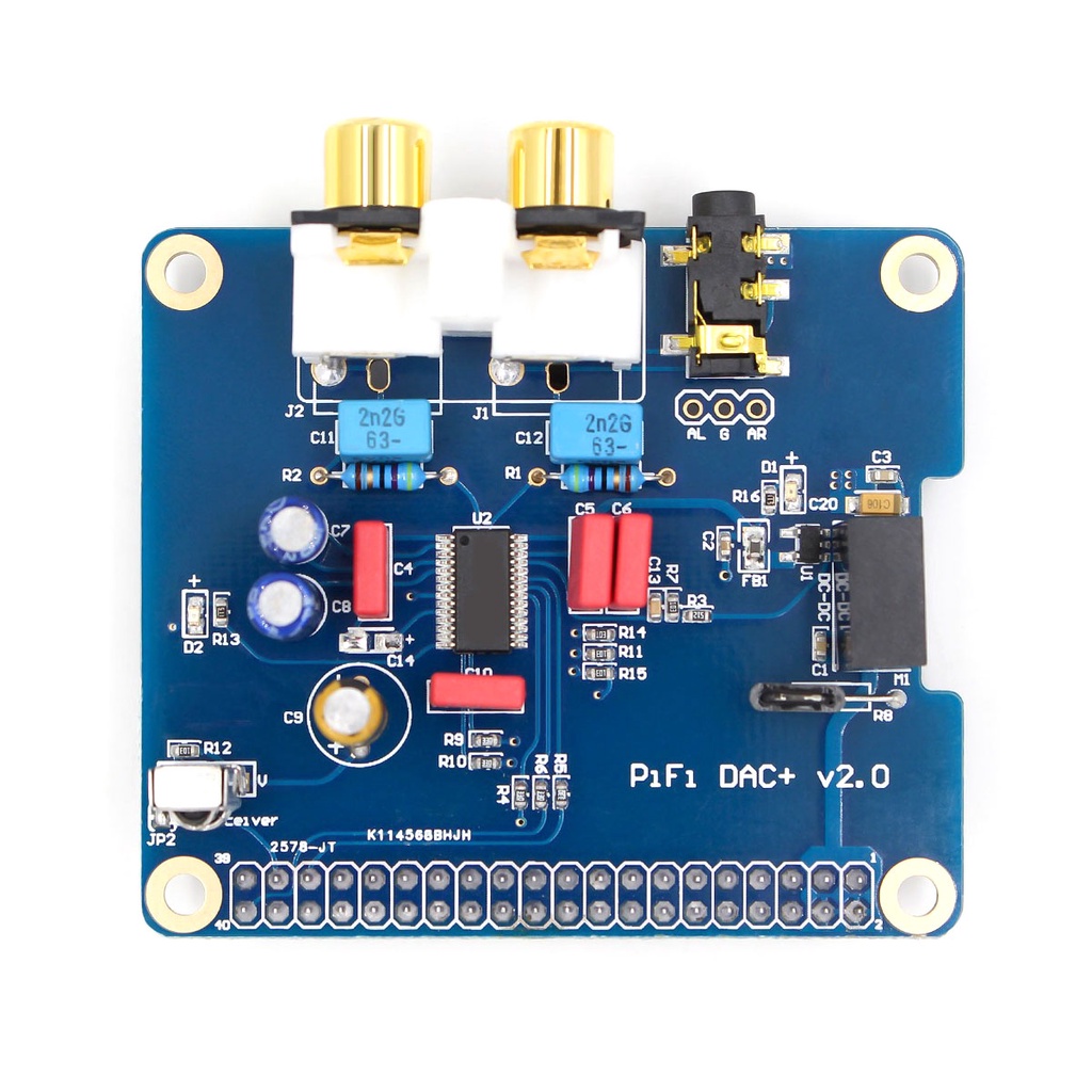 Mô Đun Âm Thanh Kỹ Thuật Số pi 2B / B + 3 HIFI I2S PCM5122 Cho PIR 2B 3 Volumio