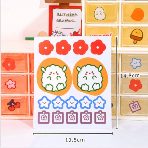 Tấm Sticker mẫu mới dễ thương trang trí đồ dùng