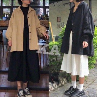 Áo khoác Kaki cài cúc Unisex