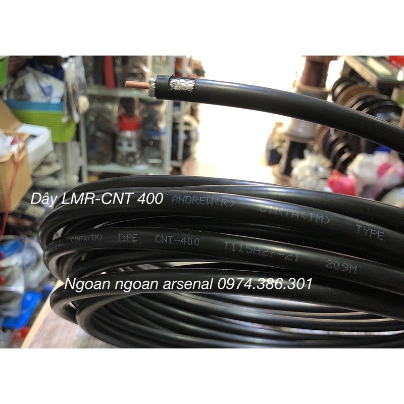 Dây cáp viễn thông cao tần RF400- LMR400 chuẩn 50 ohm. báo giá 20M