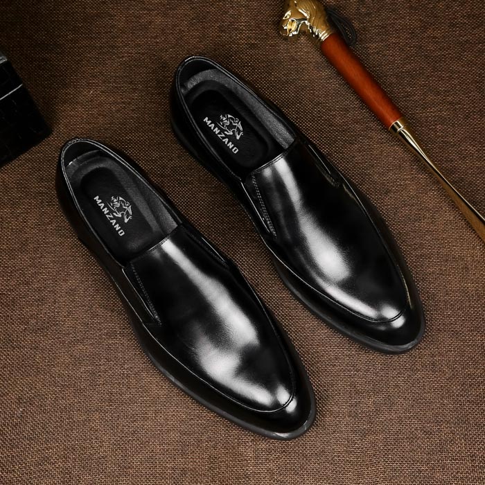 Giày nam đẹp da thật Manzano chống nhăn đẳng cấp M61168