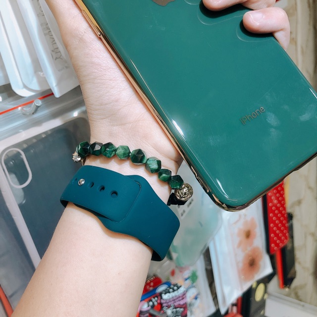 [MẪU SERI 5] [HOT 2019] DÂY CAO SU CHO ĐỒNG HỒ APPLE WATCH  XANH PINE GREEN đủ size 38-40, 42-44mm