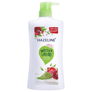 Sữa Tắm Hazeline dưỡng trắng da Matcha Lựu Đỏ 670g