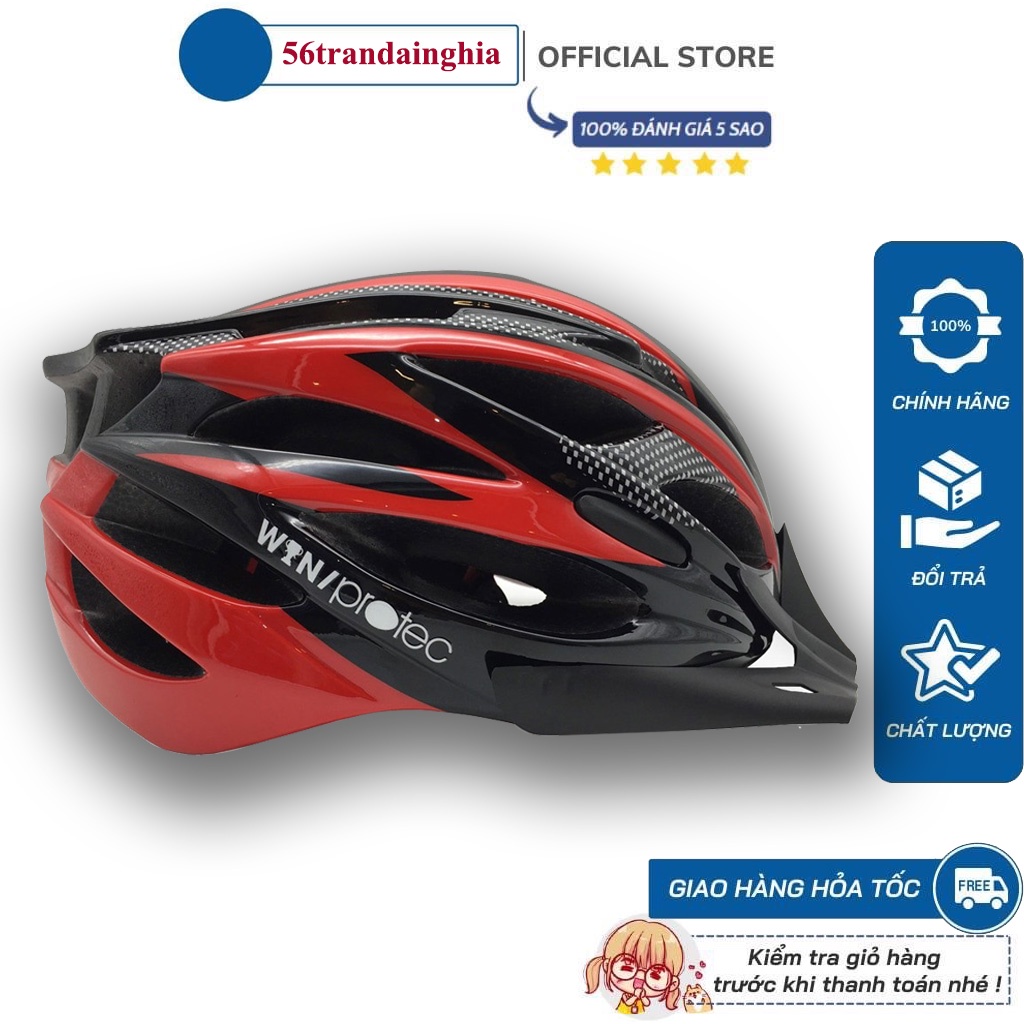Mũ bảo hiểm xe đạp PROTEC - SUNRIMOON CIGNA, Nón bảo hiểm người lớn cao cấp