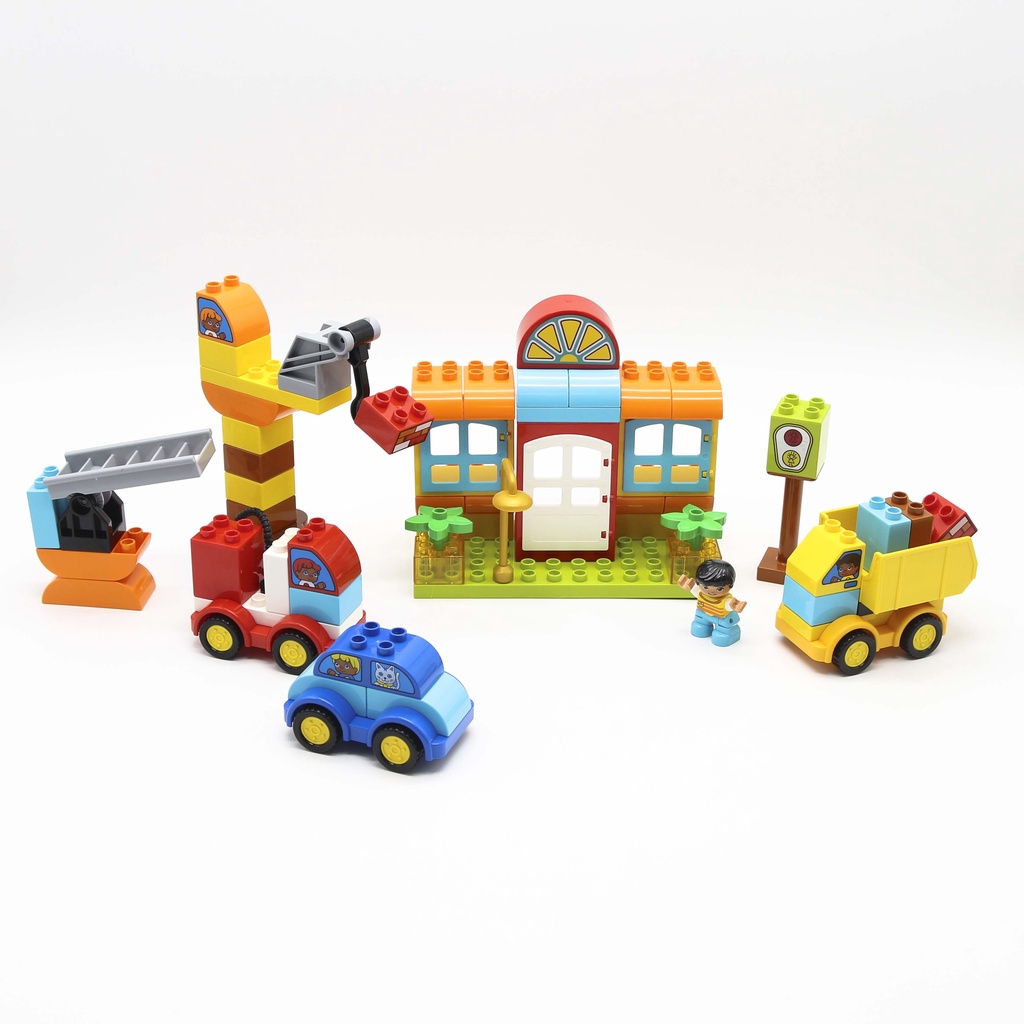 Bộ đồ chơi lắp ghép Smoneo Lego Duplo phương tiện cứu hộ giao thông - 68 mảnh Toyshouse - 77004