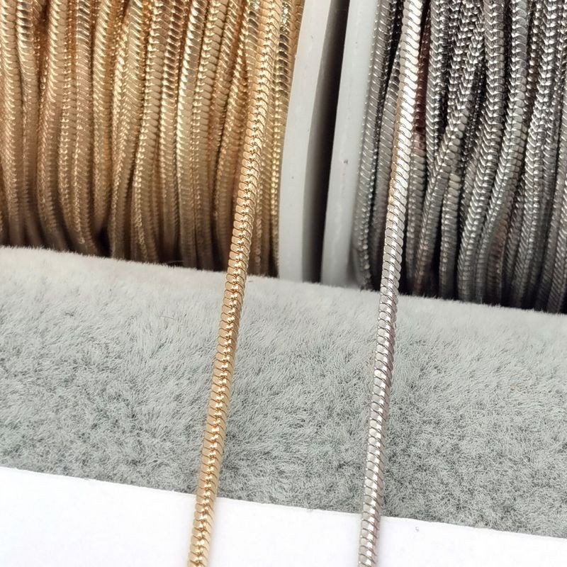 Dây Chuyền Đồng Mạ Vàng/Bạc 1m Đính Vỏ Sò Hình Vuông Tự Làm Trang Sức Đơn Giản