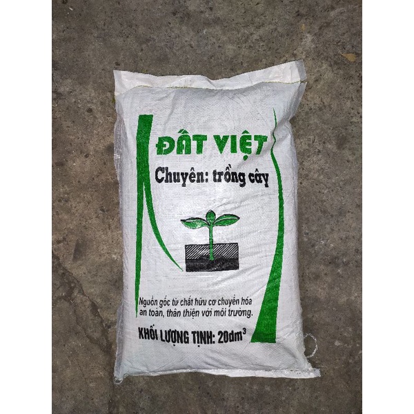 đất trồng rau đất trồng cây bao 20 lít nặng khoảng 9kg -10kg