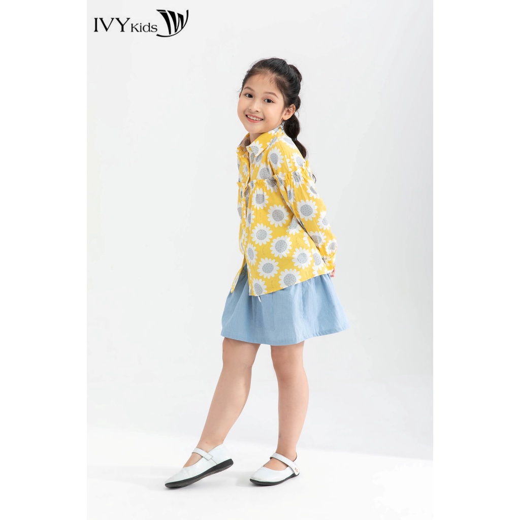 Áo cổ đức hoa nhí bé gái IVY moda MS 17G1100
