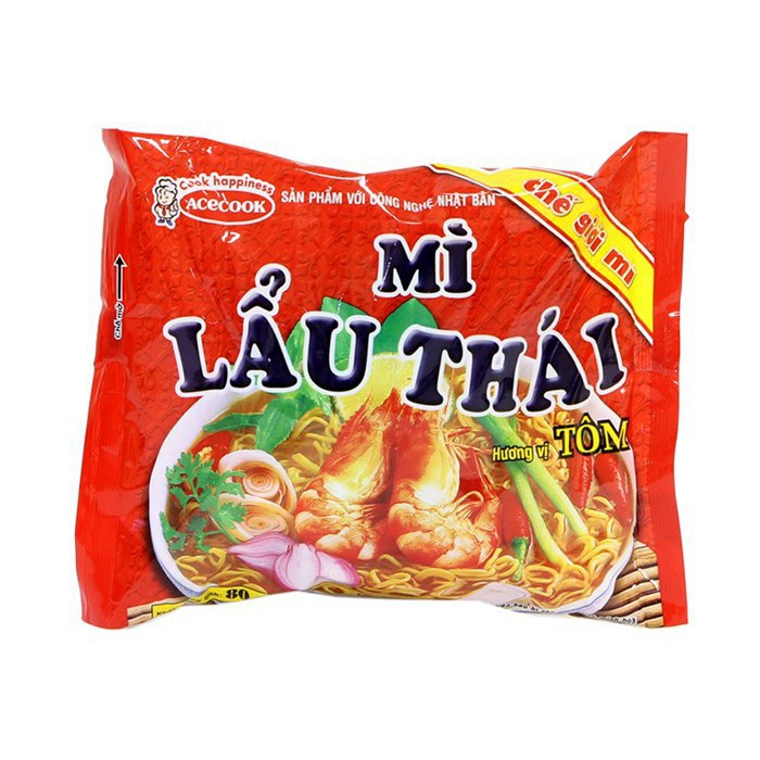 MÌ LẨU THÁI TÔM ACECOOK 80G