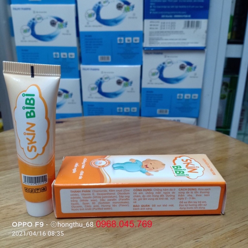 SKINBIBI TUÝP LỚN 20g - Kem bôi hăm da cho bé, mẩn ngứa, chàm, côn trùng đốt, dưỡng ẩm da khô, nứt nẻ