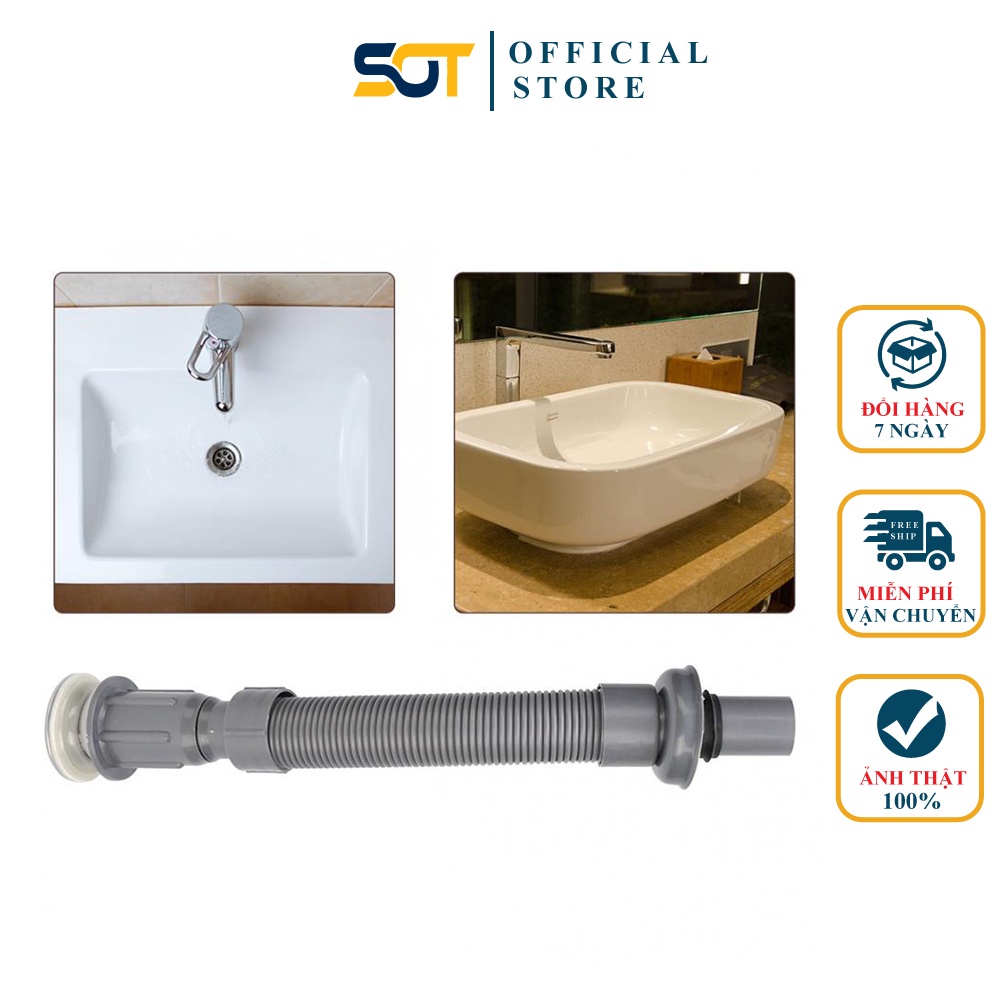 Xi phong xả chậu LAVABO lật giá rẻ nhựa Sun