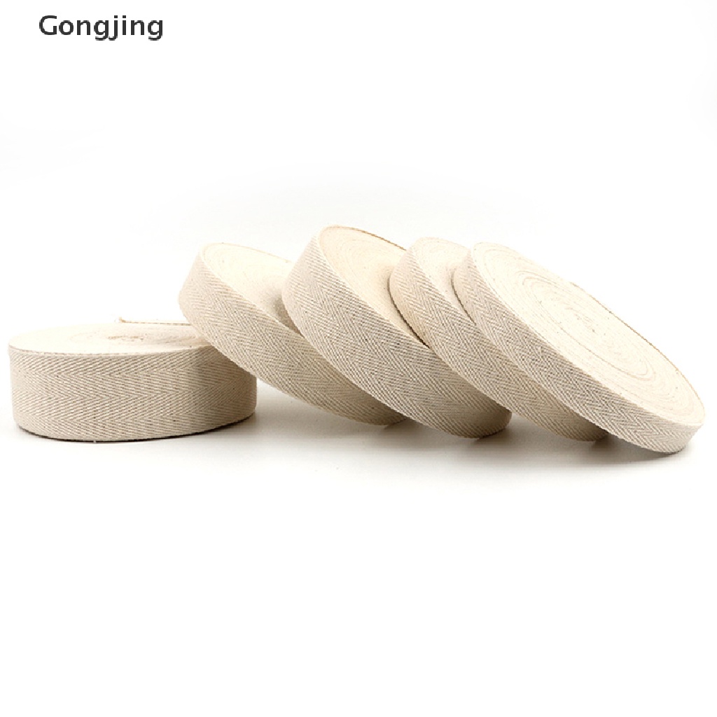 Cuộn dây ruy băng cotton rộng 50m dùng trang trí thủ công