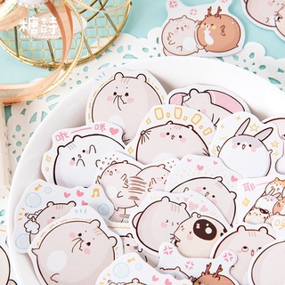 Set 45 sticker bé hamster siêu mập ú đáng yêu