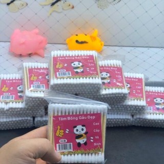 ❤️ freeship ❤️ tăm bông cán gỗ - tăm bông ngoáy tai, lấy ráy tai cán gỗ và bông kháng khuẩn cho người lớn