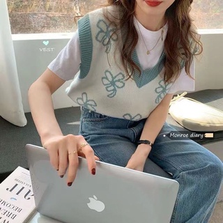 Áo sweater Cổ Chữ V Kiểu Hàn Quốc Dễ Thương Cho Nữ