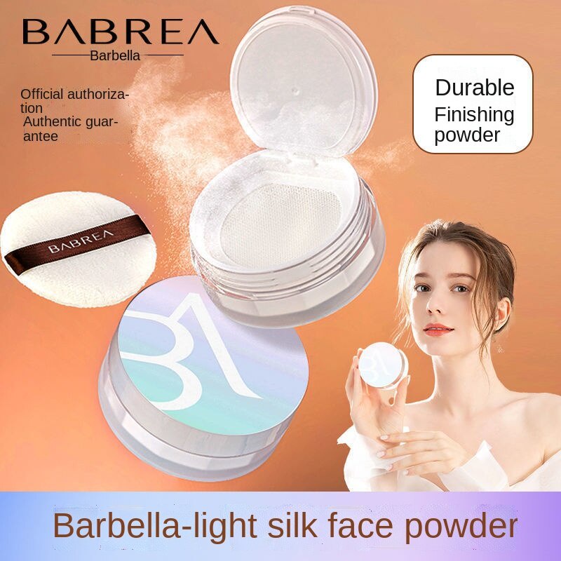 BABREA phấn trang điểm lụa dạng bột lỏng kiểm soát dầu cho da khô không bám bột lâu trôi