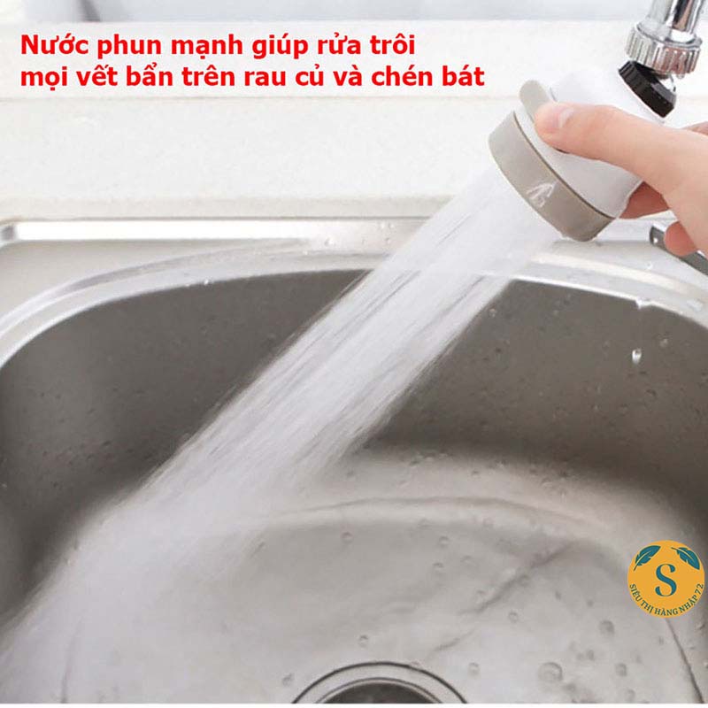 Đầu Vòi Nối Rửa Bát Tăng Áp Xoay 360 Độ (VÒI TĂNG ÁP)