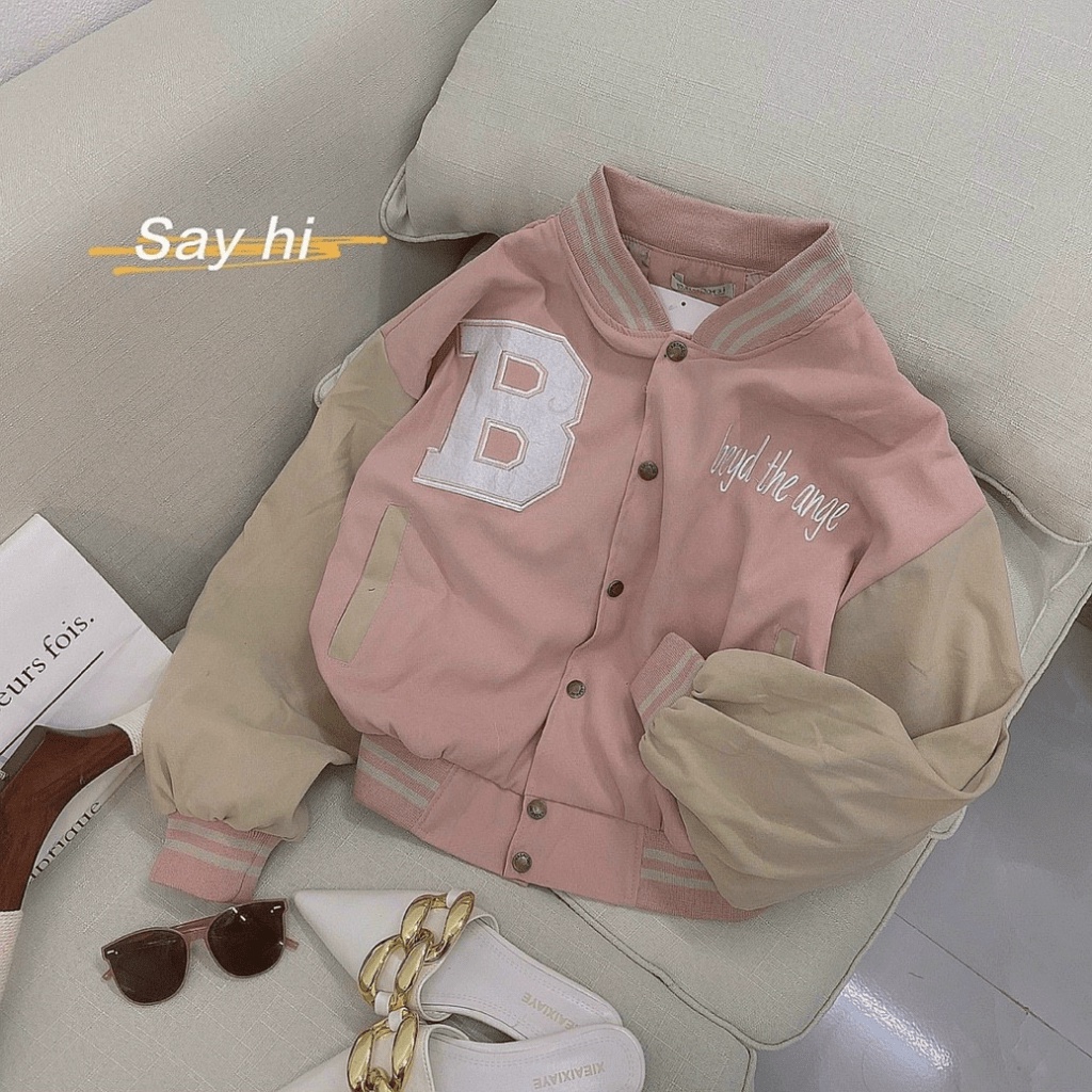 Áo Khoác Bomber Croptop Nữ Da Lộn Cực Xịn Cực Xinh - CLITUS