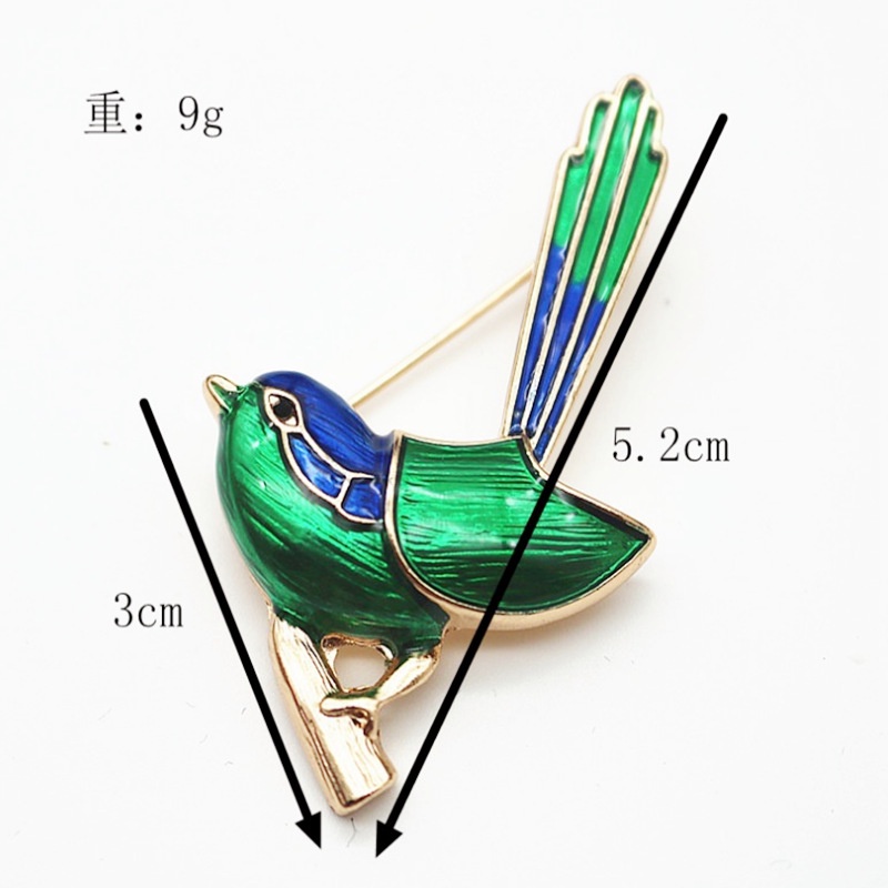 Ghim Cài Áo Hình Chim Đính Đá Thời Trang