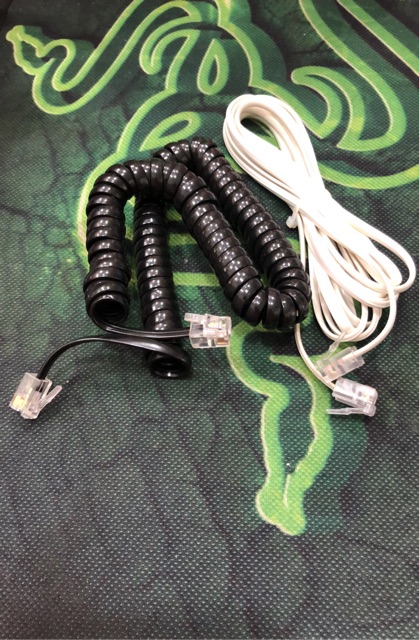 Combo: 1 sợi dây line + 1 sợi dây xoắn điện thoại bàn | BigBuy360 - bigbuy360.vn