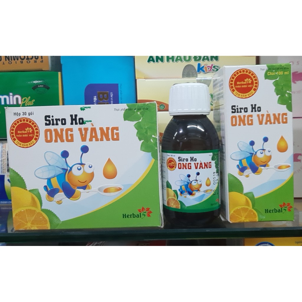 siro ong vàng hỗ trợ hô hấp