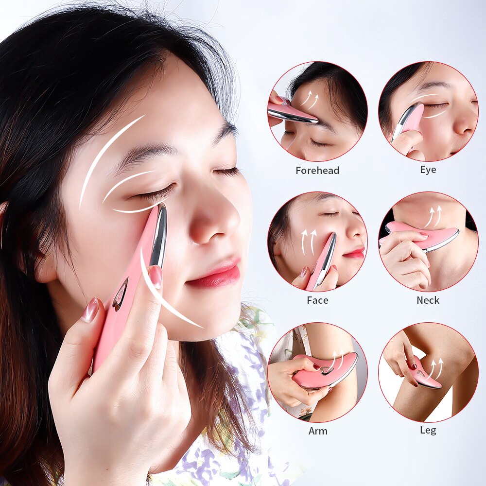 Máy mát xa FOREVERLILY kiểu guasha giúp giảm nếp nhăn làm thon gọn mặt và cơ thể