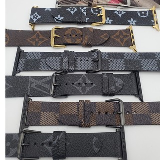 Mẫu Dây Đeo LV Apple Watch Strap 38/40mm 42/44mm Thiết Kế Thời Trang Bằng Da Mềm Bền Cho iWatch Series SE 1/2/3/4/5/6