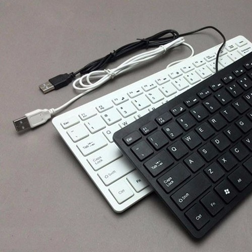 Bàn phím mini có dây K1000 USB nhỏ gọn như phím Laptop (Đen, Trắng) | BigBuy360 - bigbuy360.vn