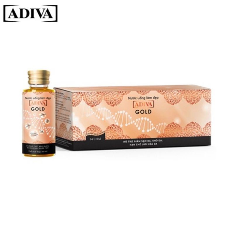 Nước Uống Làm Đẹp Adiva Collagen Gold Hộp 14×30ml