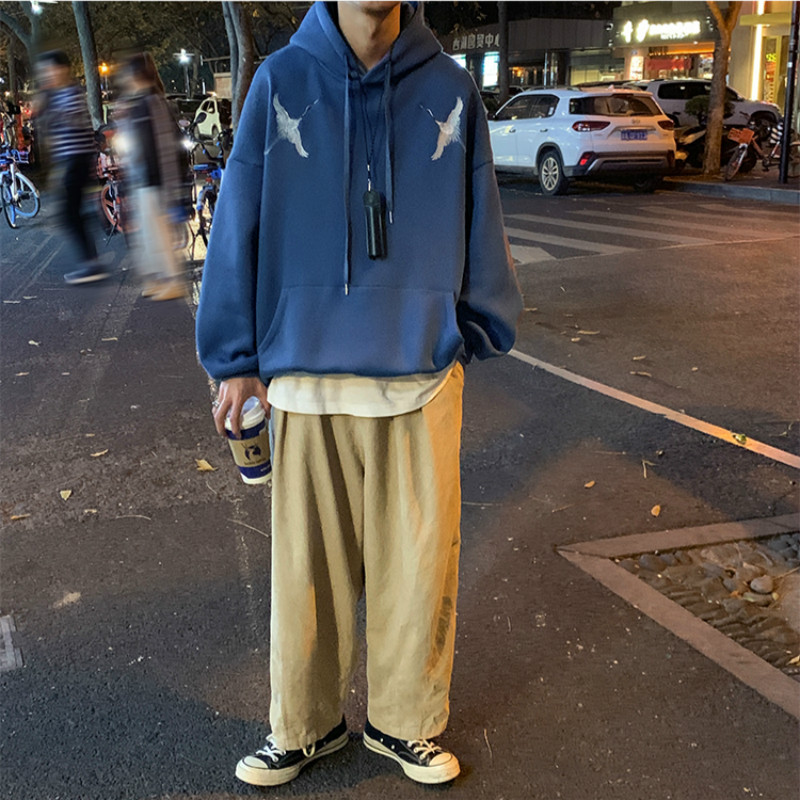 Áo hoodie phong cách Hàn Quốc có nón tay dài hợp thời trang cho nam