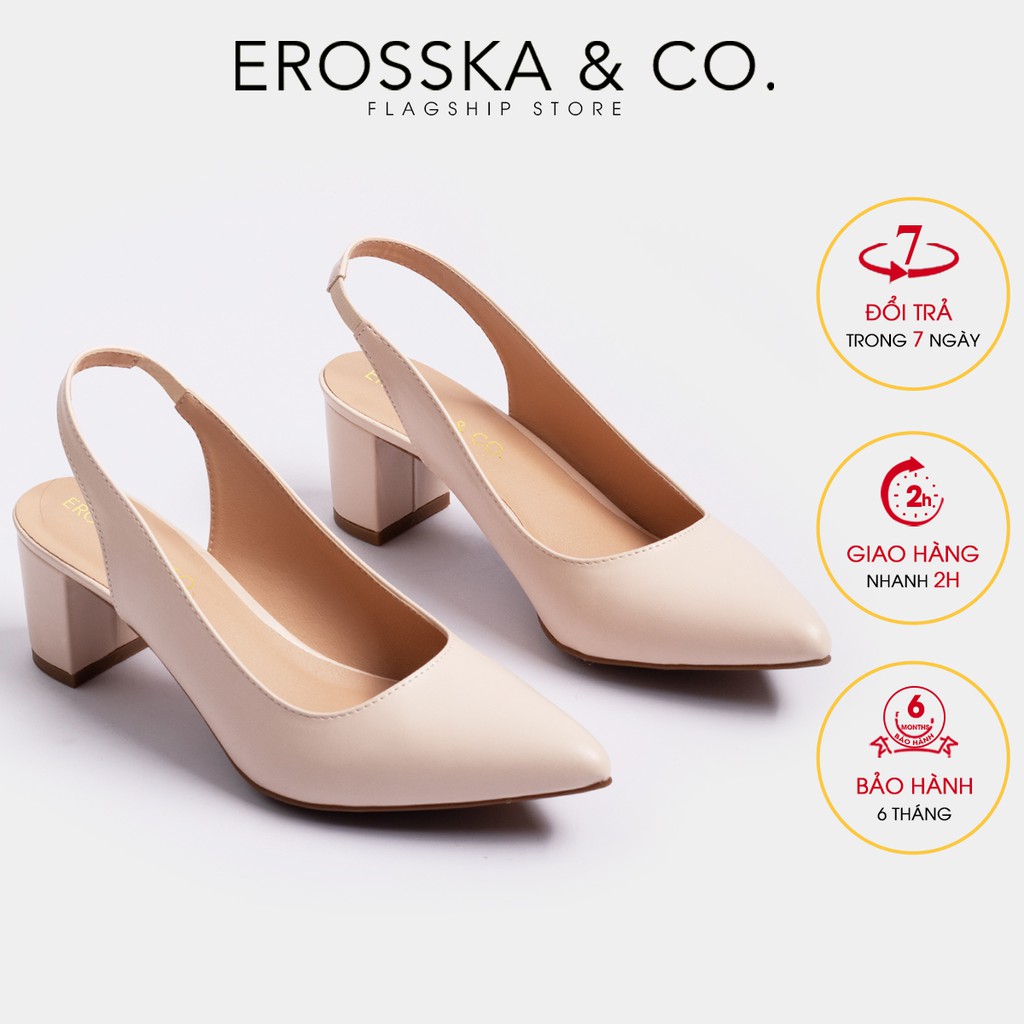 Giày Sandals Gót Vuông Erosska EH015