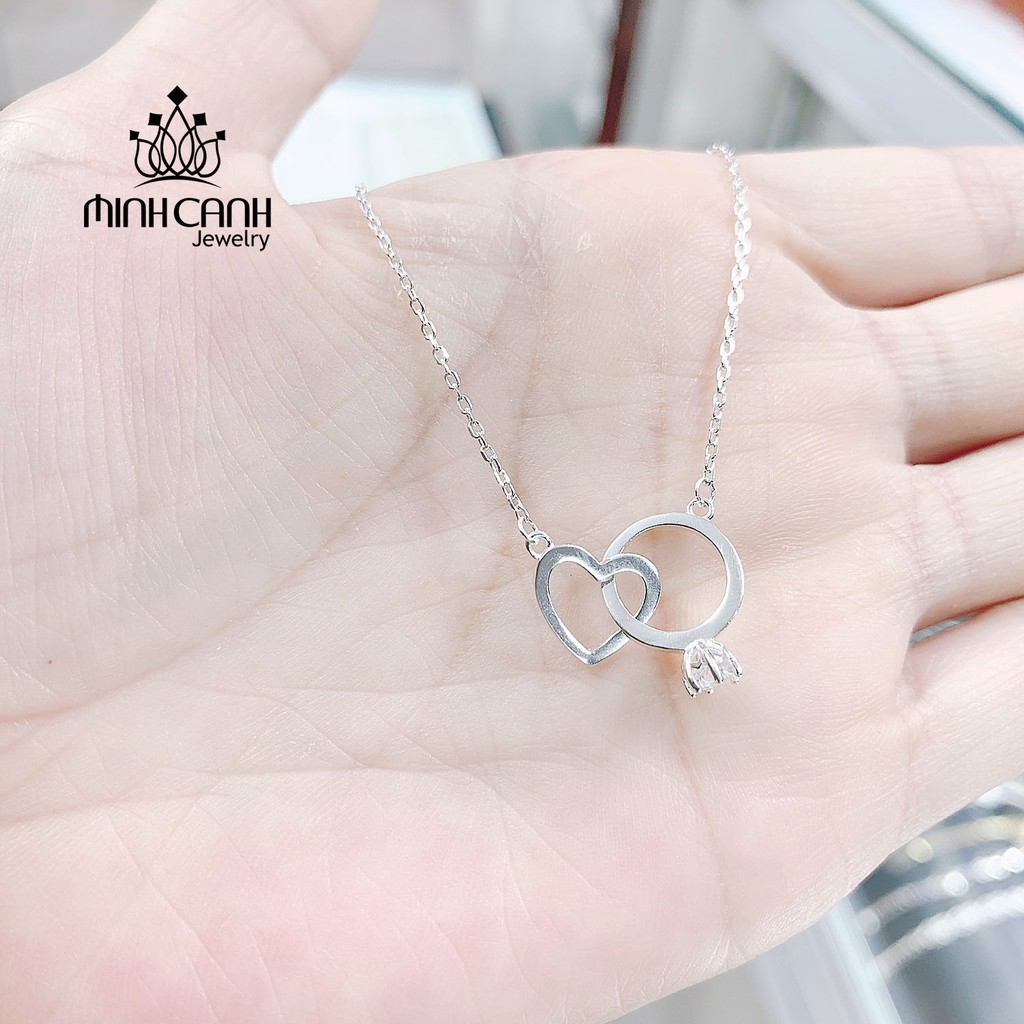 Dây Chuyền Bạc Trái Tim Lồng Nhẫn - Minh Canh Jewelry