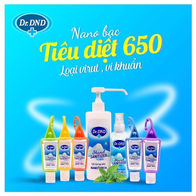 Nước/ Gel sát khuẩn tay Dr.DND 70ml - 29ml