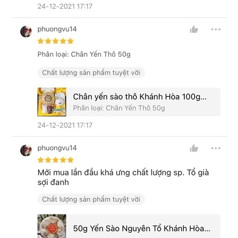 Tổ Yến Thô Nguyên Chất 100g Khánh Hòa Yến Thô Nguyên Tổ Ít Lông Loại 1