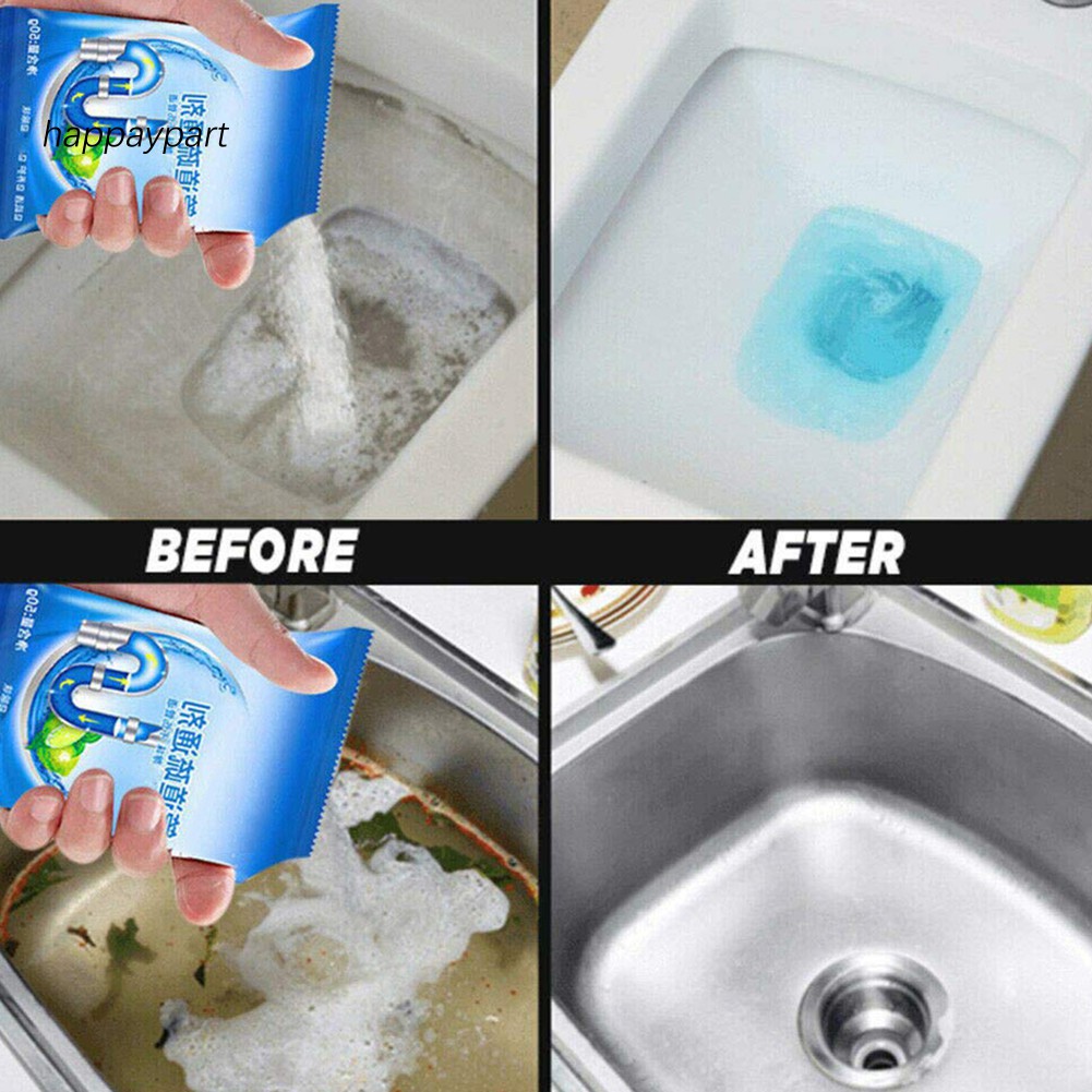 ❂Phụ Kiện Cho Xe Rxjjj Chất Lượng Cao❂Bột Vệ Sinh Ống Thoát Nước Bồn Rửa Chén 50g