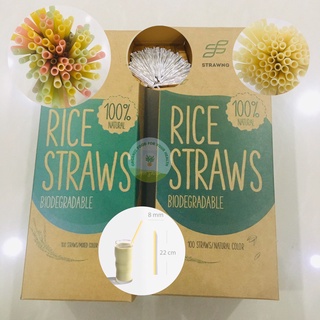 Ống hút gạo có bọc giấy STRAWNG 8mm
