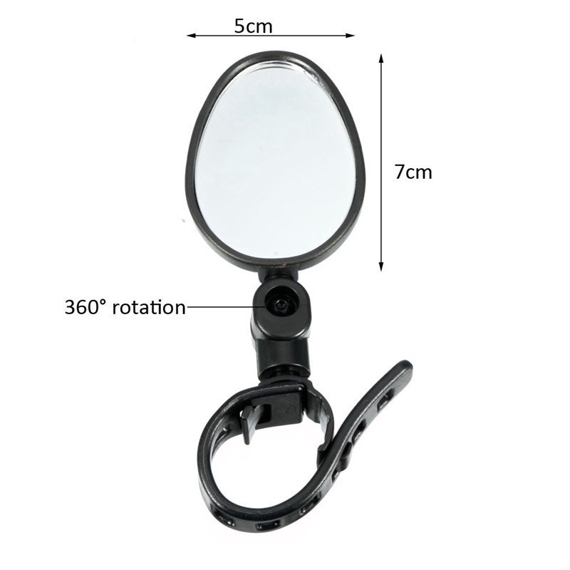 Gương Chiếu Hậu Xoay 360 Độ Bằng Silicone Có Thể Điều Chỉnh Dành Cho Xe Đạp