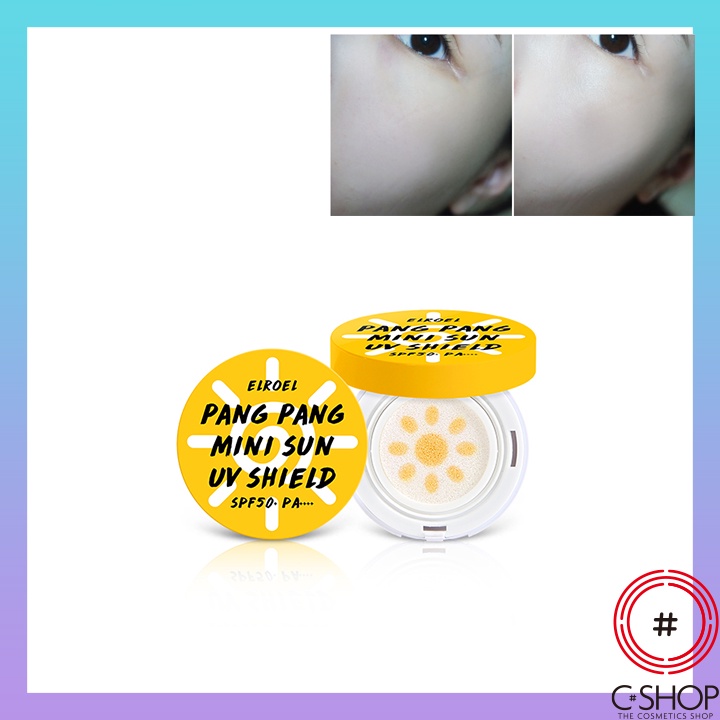 [RUNNING MAN VN]Kem chống nắng dạng cushion Elroel Pang Pang Mini Sun UV Shield SPF50+/PA+++