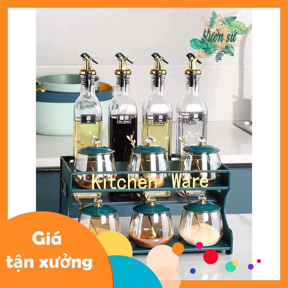 Bộ kệ để gia vị bếp kitchen ware bằng khung kim loại - VS401