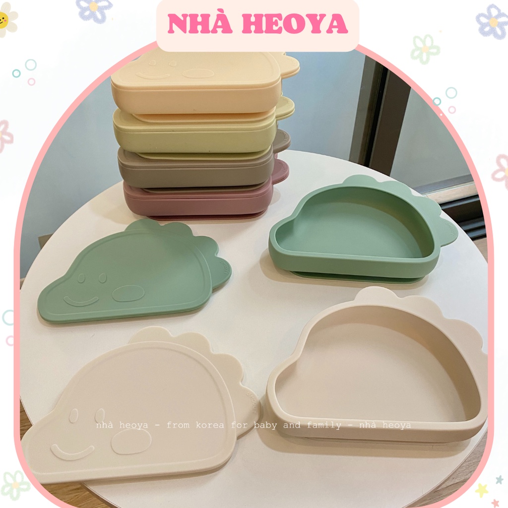 KHAY ĂN DẶM KHỦNG LONG KÈM NẮP ĐẬY BLUEMAMA
