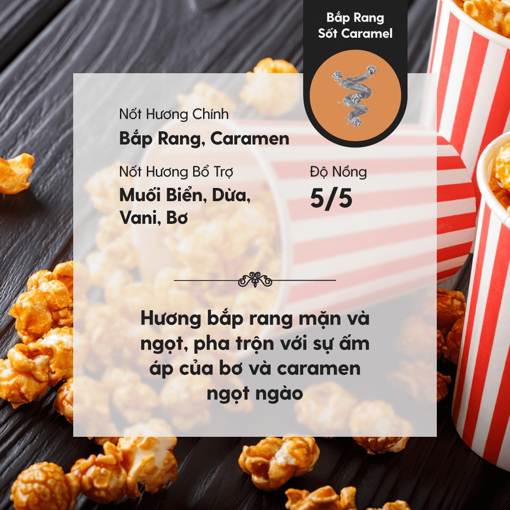 Tinh Dầu Phối Hương Caramel Popcorn (Ngọt Thú Vị) Làm Nến Thơm, Xông Thơm Phòng HENY GARDEN
