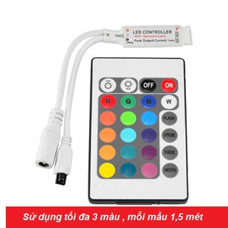 remote mini led dán 24 phím