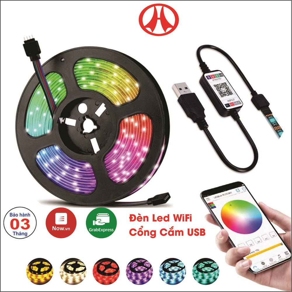 Đèn led tiktok nhiều màu, dây led tiktok điều khiển qua app điện thoại kết nối bluetooth