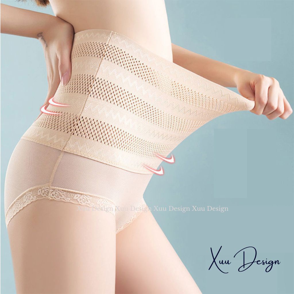 Quần lót cạp cao hỗ trợ nâng mông, gen bụng Wexuu Design vải thun co dãn kháng khuẩn - GB17